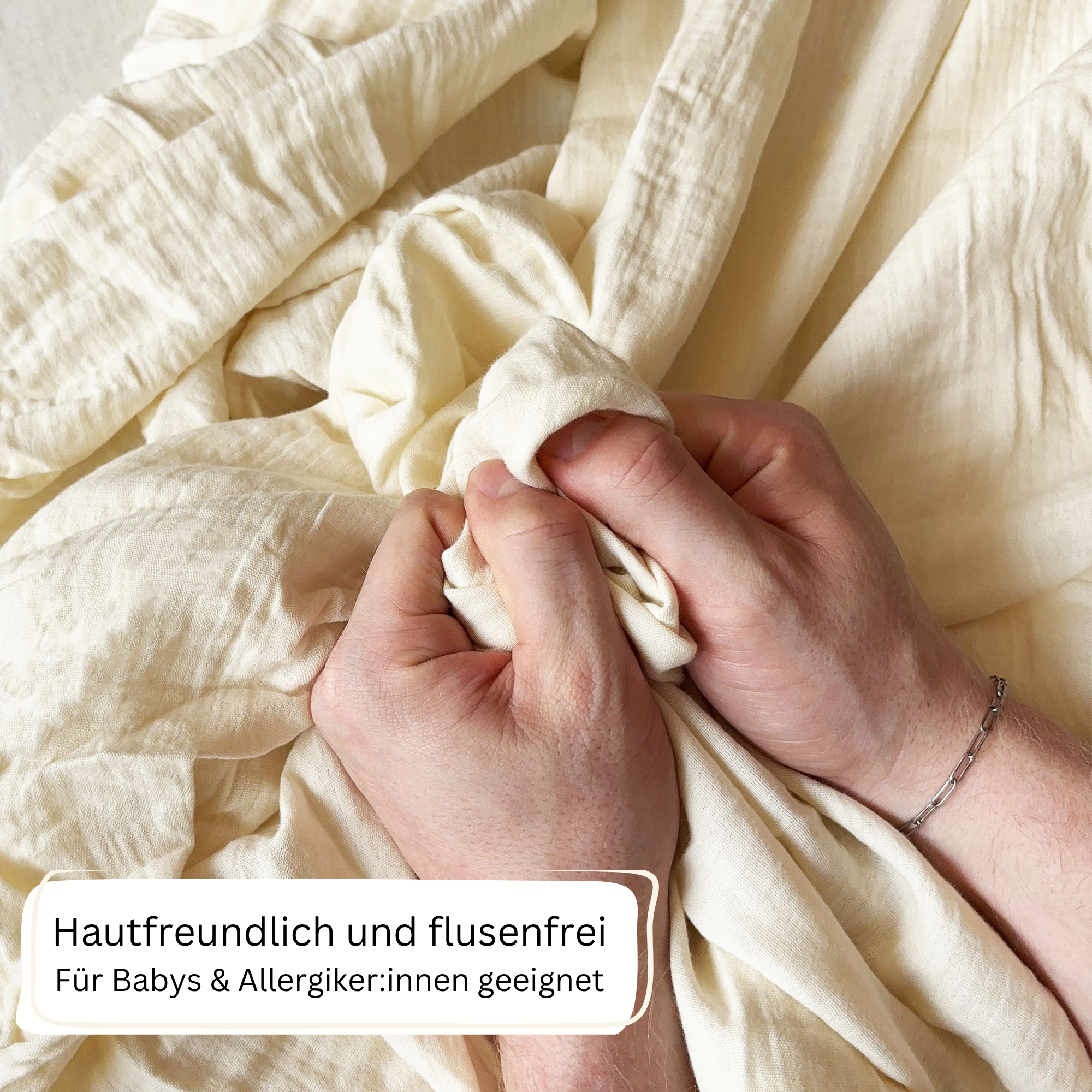 Bio Musselin Spannbettlaken