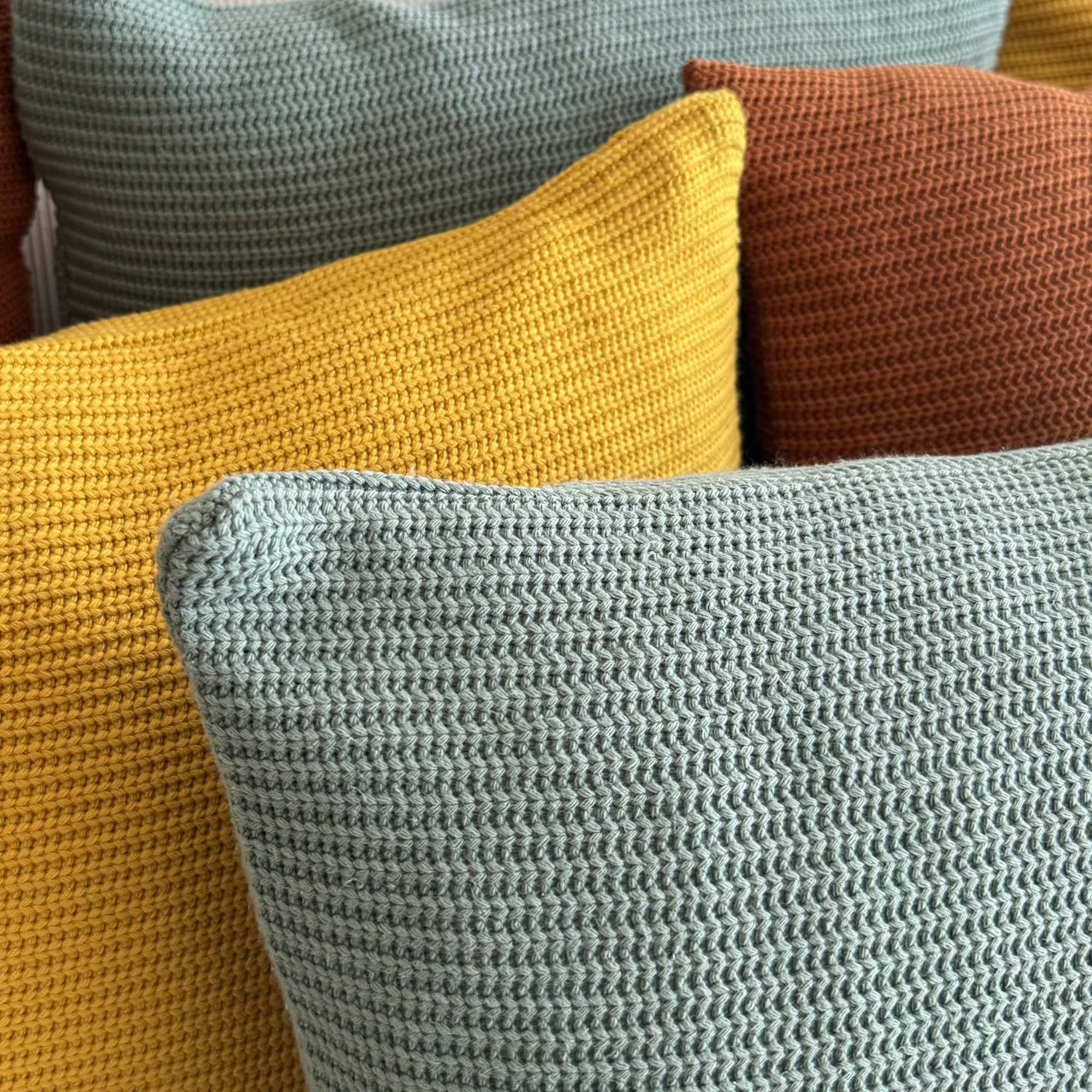 Kissen aus Baumwollstrick 50x50 cm