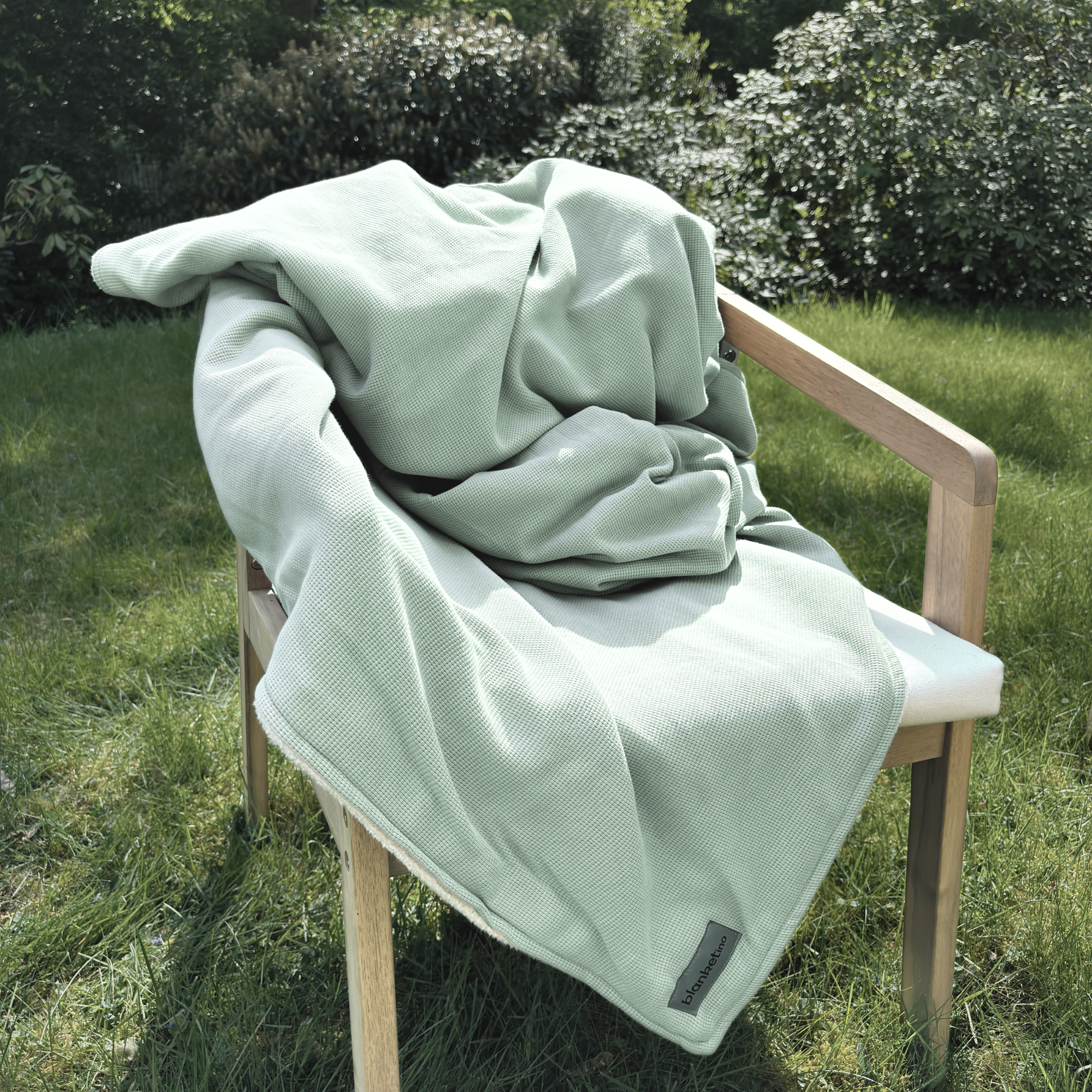 Sommerdecke aus Baumwolle · 150 x 210 cm · Salbei