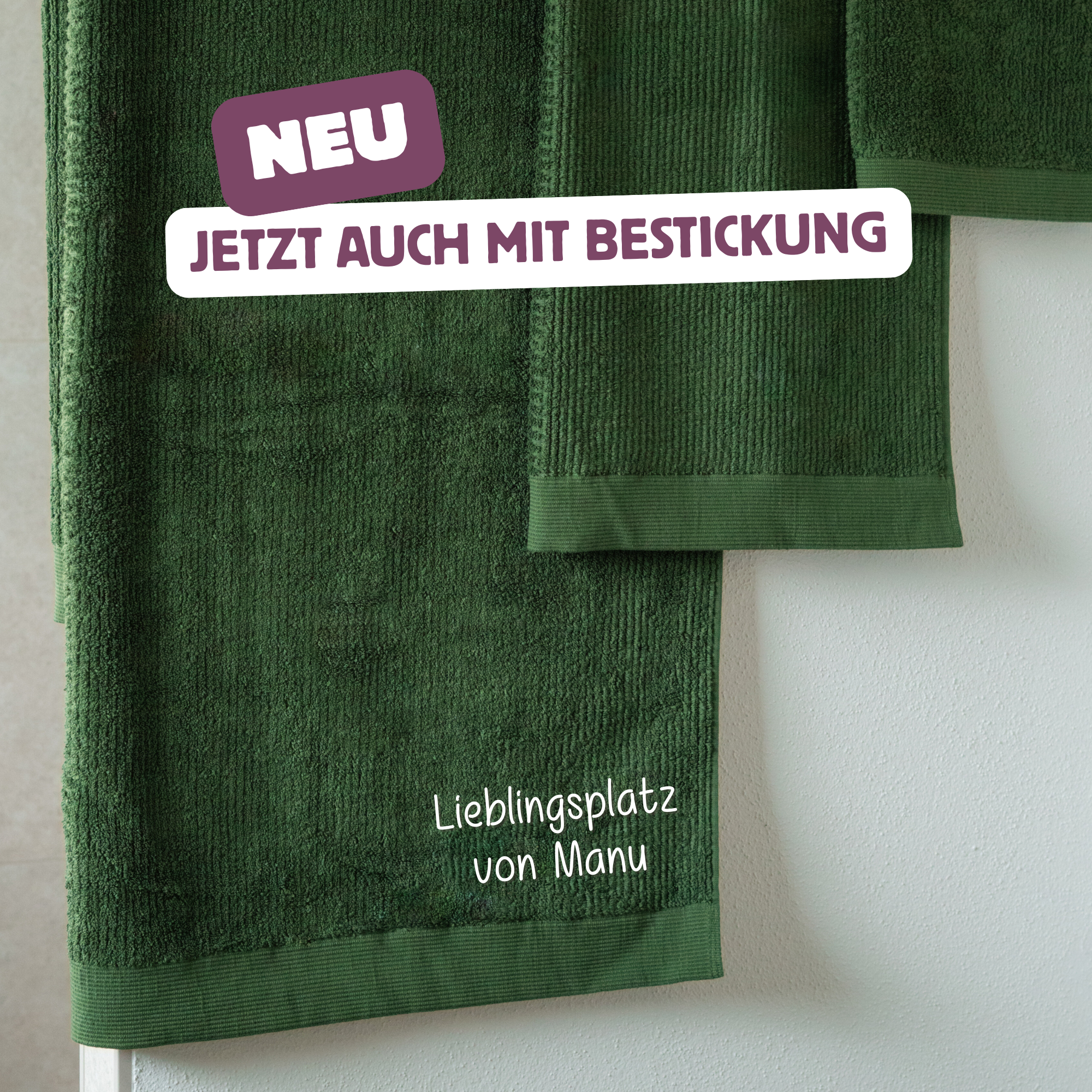 Kuschelige Handtücher in versch. Größen