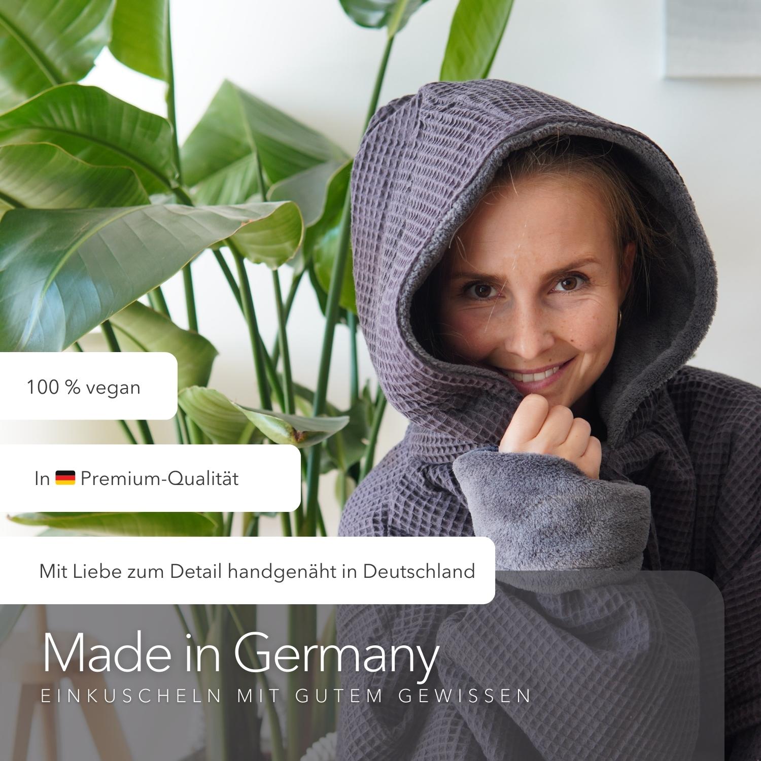 Kuschel-Hoodie mit Kapuze • Vulkangrau