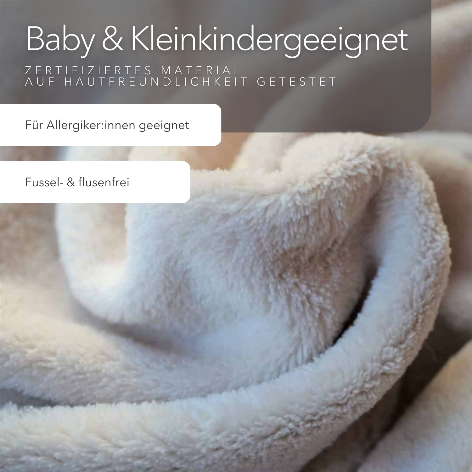 Kuscheldecke "Vollkommen" Altrosa · Sandweiß
