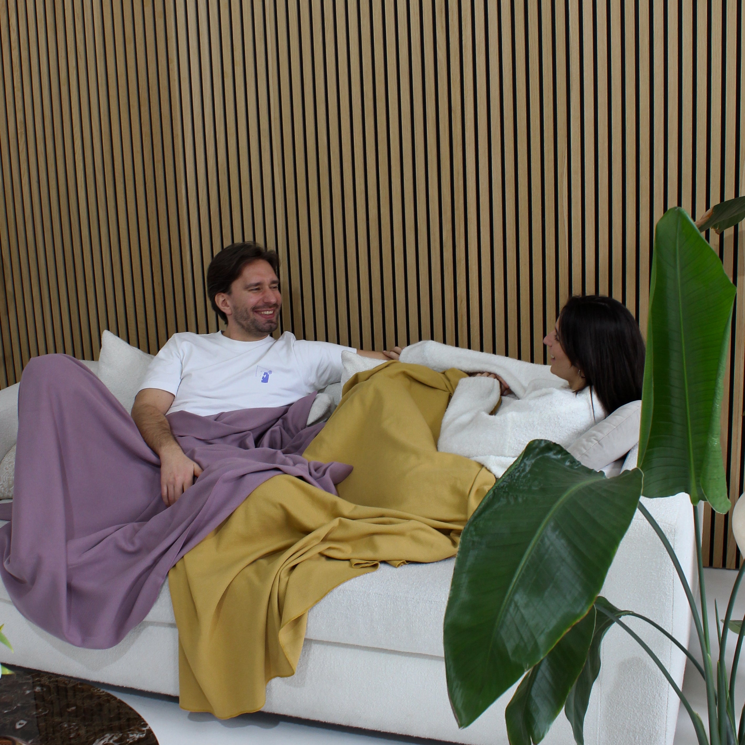 Sommerdecke aus Baumwolle • 150 x 210 cm • Flieder