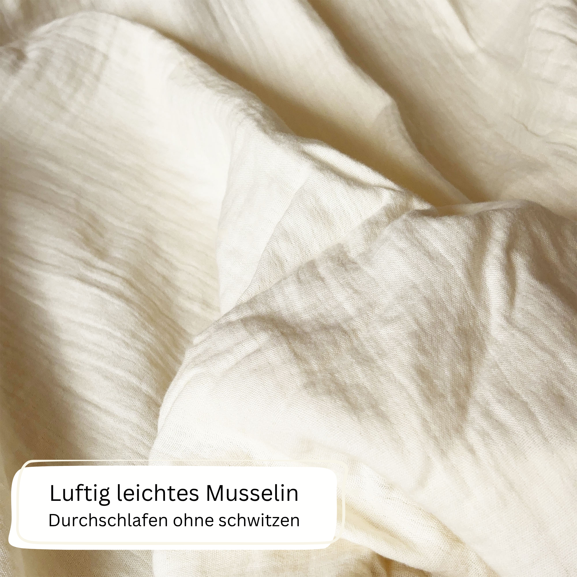 Bio Musselin Spannbettlaken