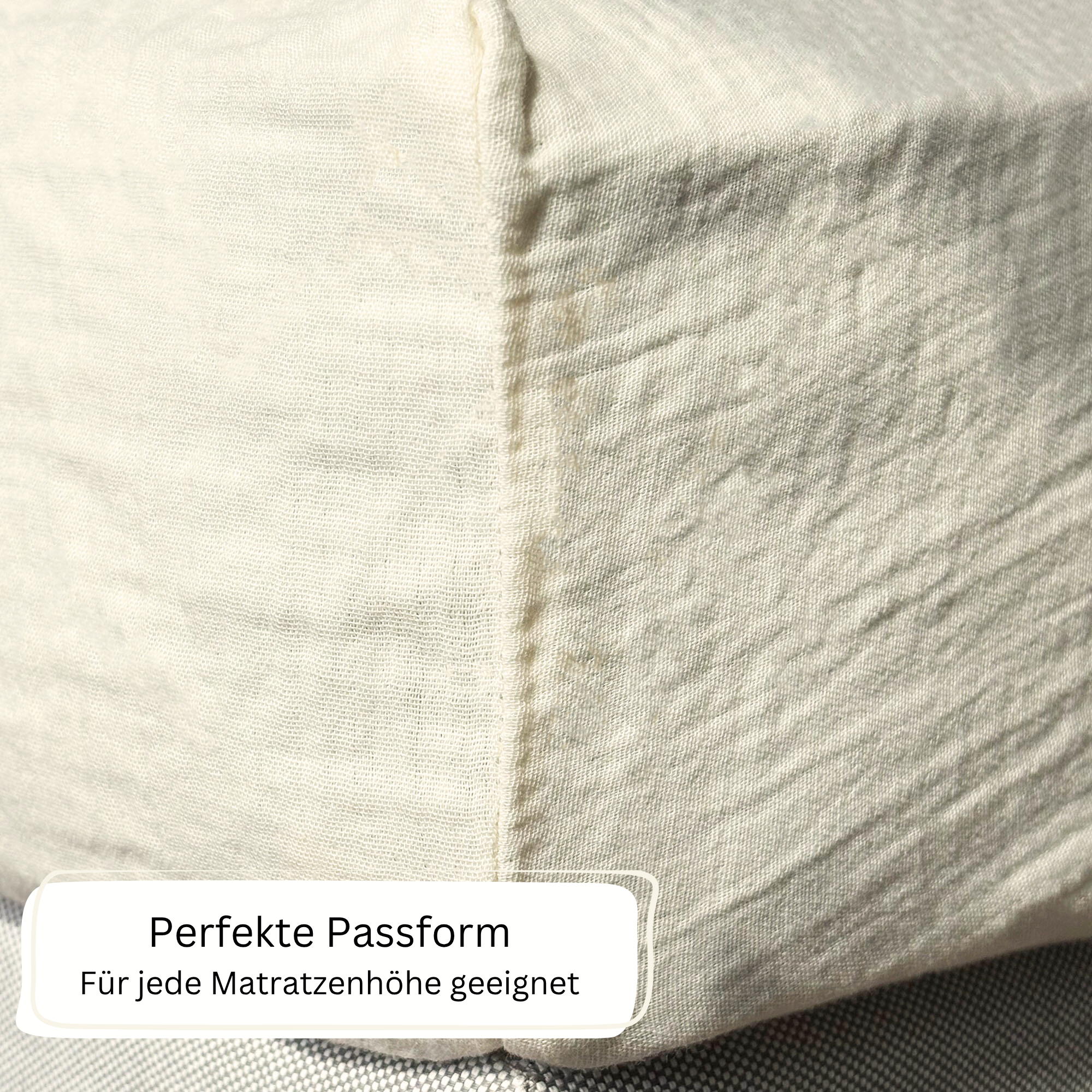 Bio Musselin Spannbettlaken
