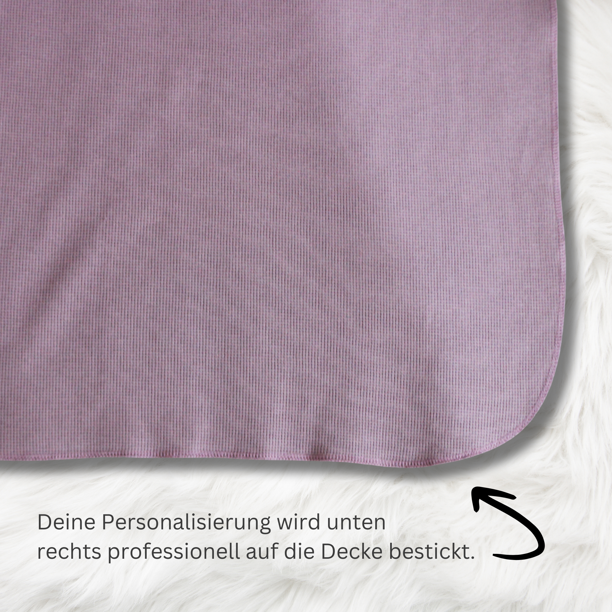 Sommerdecke aus Baumwolle • 150 x 210 cm • Flieder