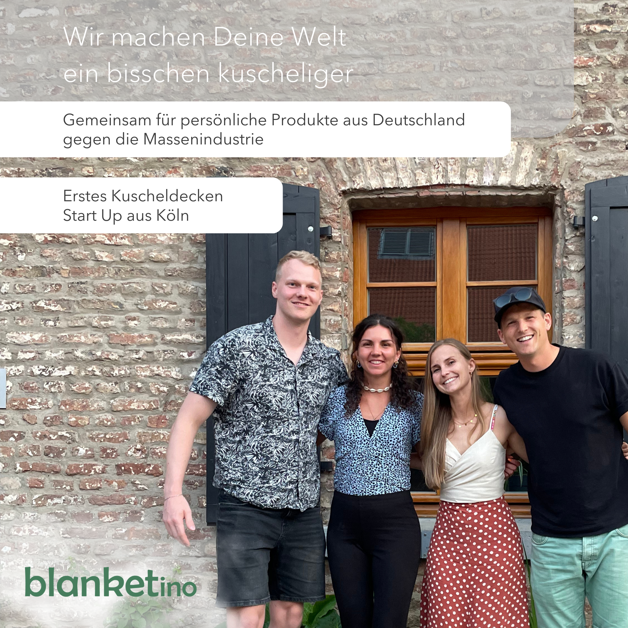 Kuscheldecke mit Ärmeln · Baumwollstrick · Seidengrau