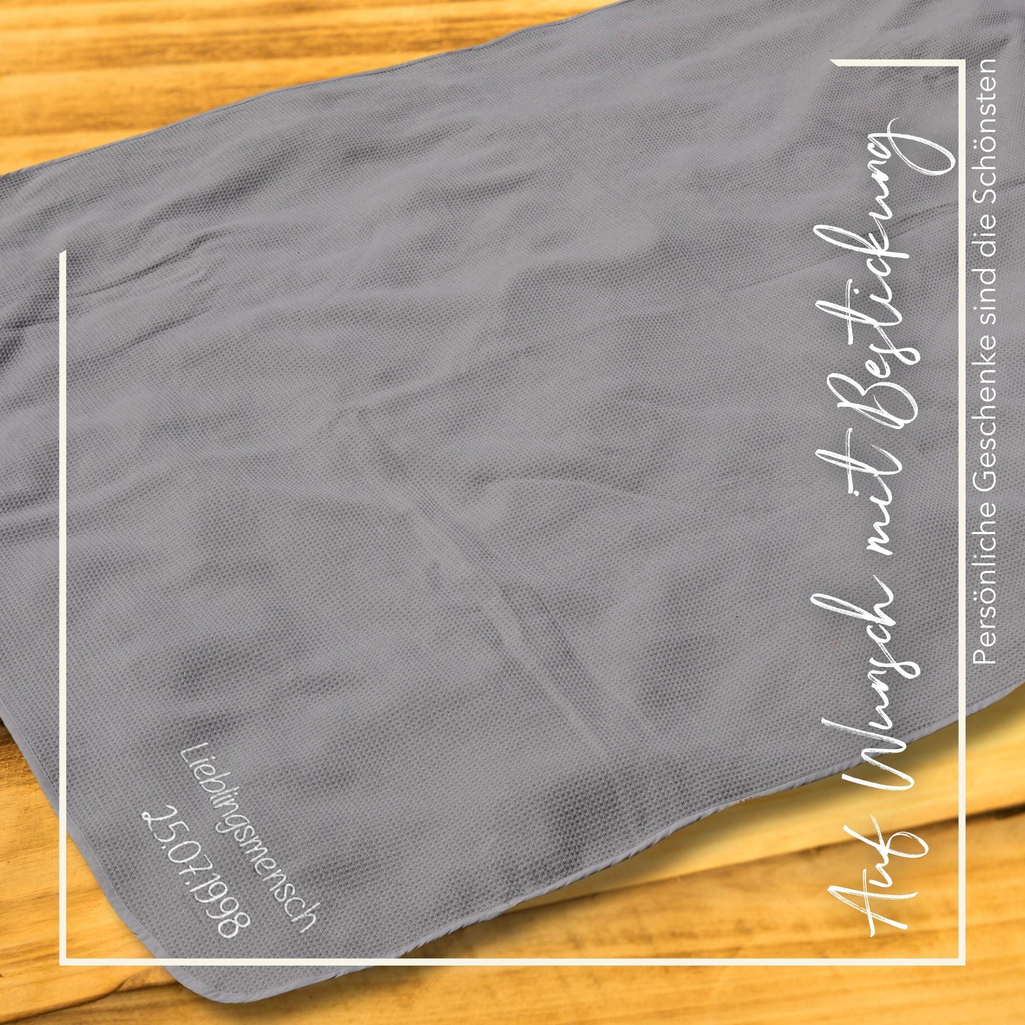 Saunahandtuch aus 100% Baumwolle • 80 x 200 cm • Steingrau