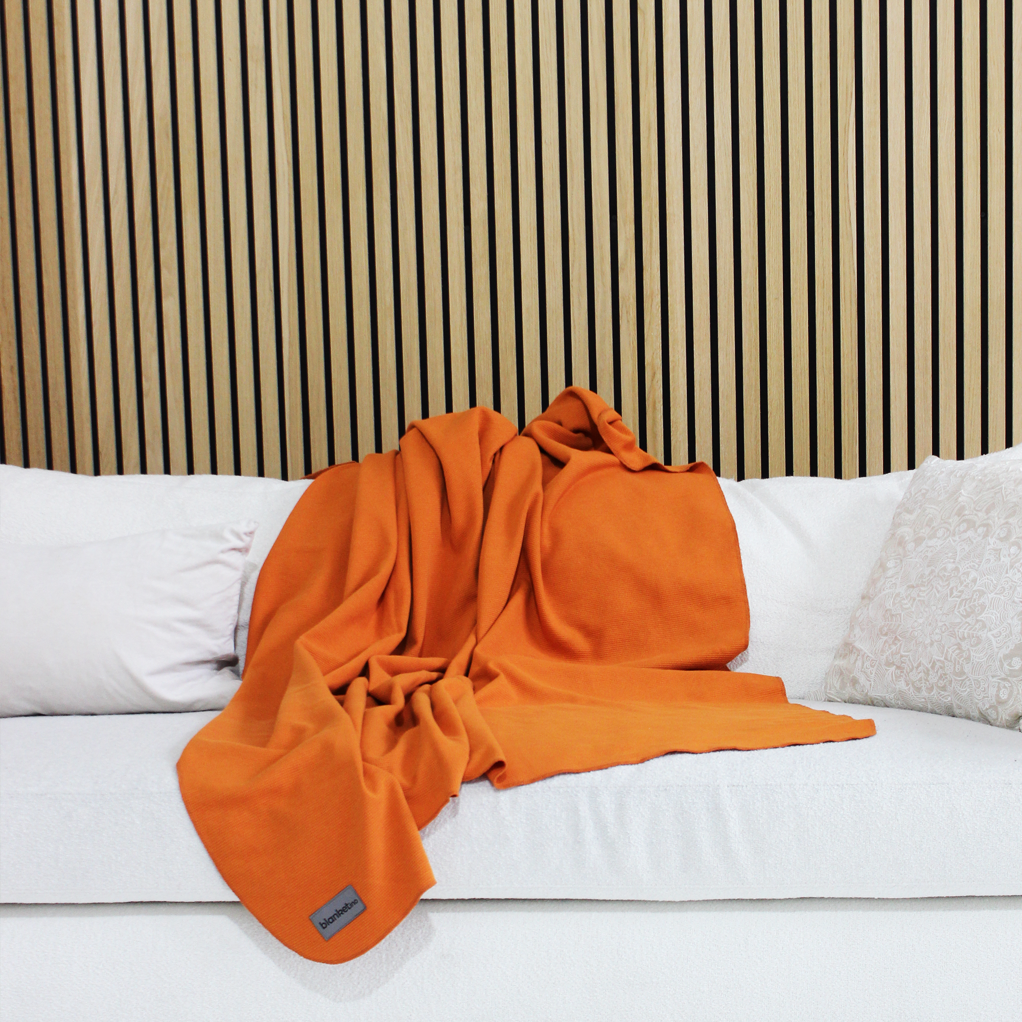 Sommerdecke aus Baumwolle • 150 x 210 cm • Orange