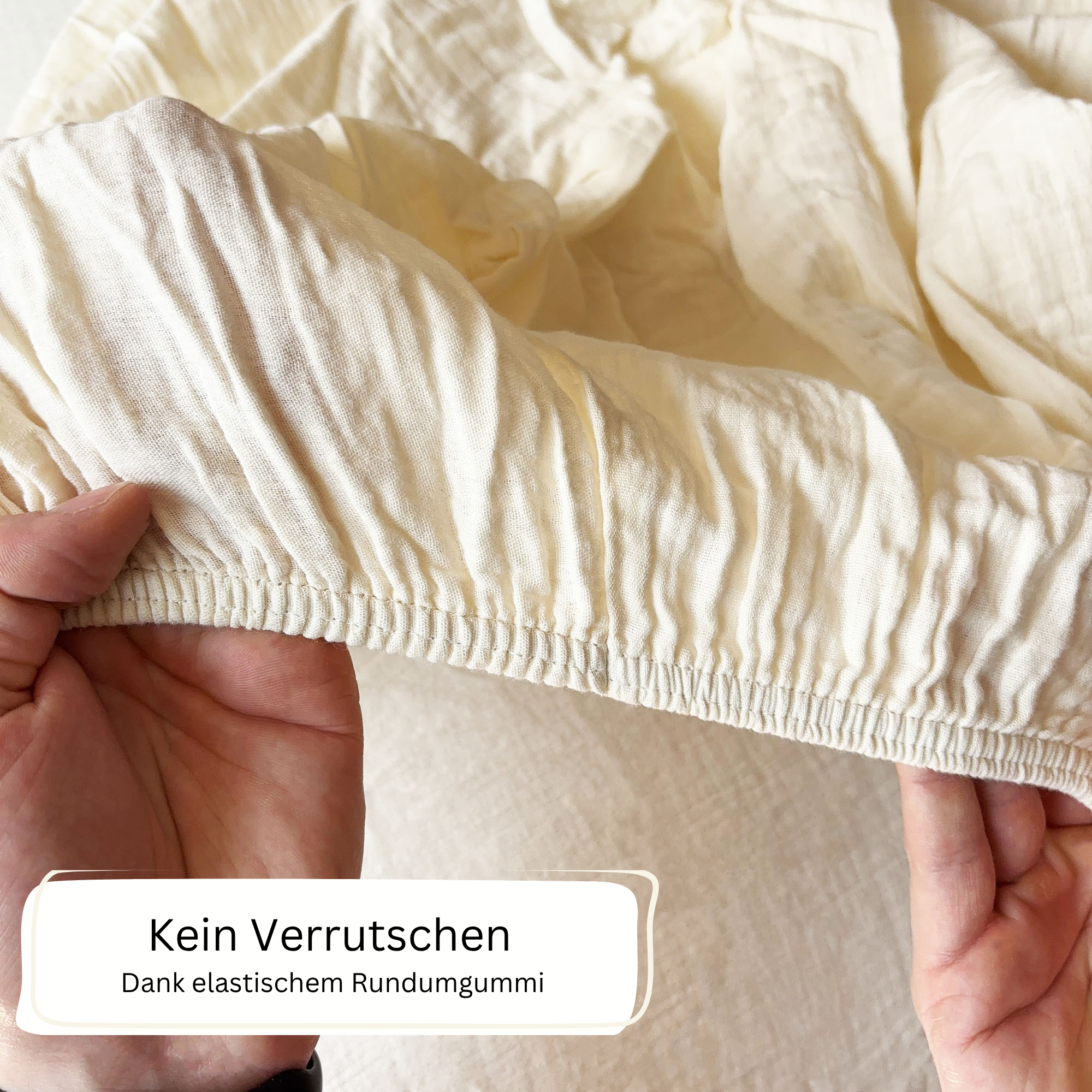 Bio Musselin Spannbettlaken