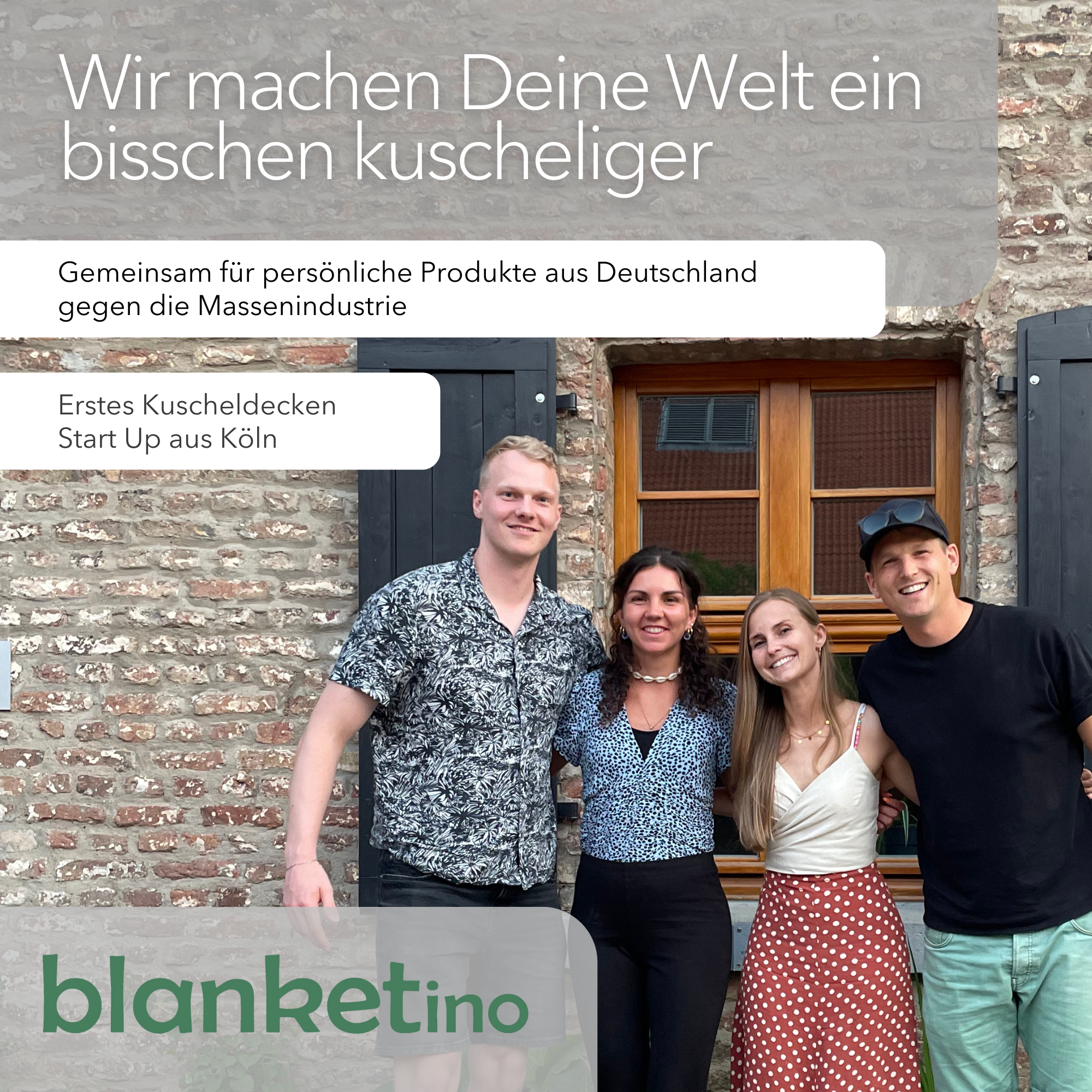 Kuscheldecke mit Baumwollstrick • Grau-Gletschergrau