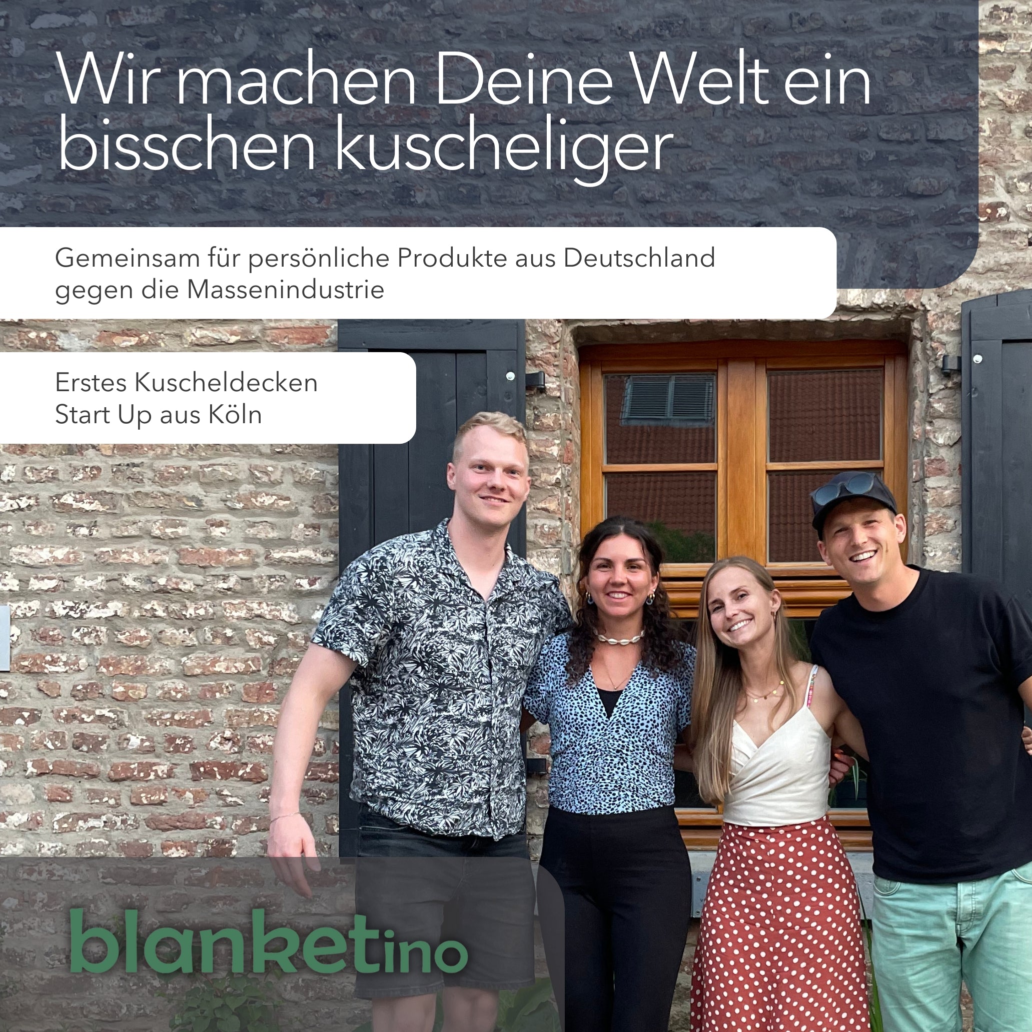 Kuscheldecke "Vollkommen" Dunkelblau