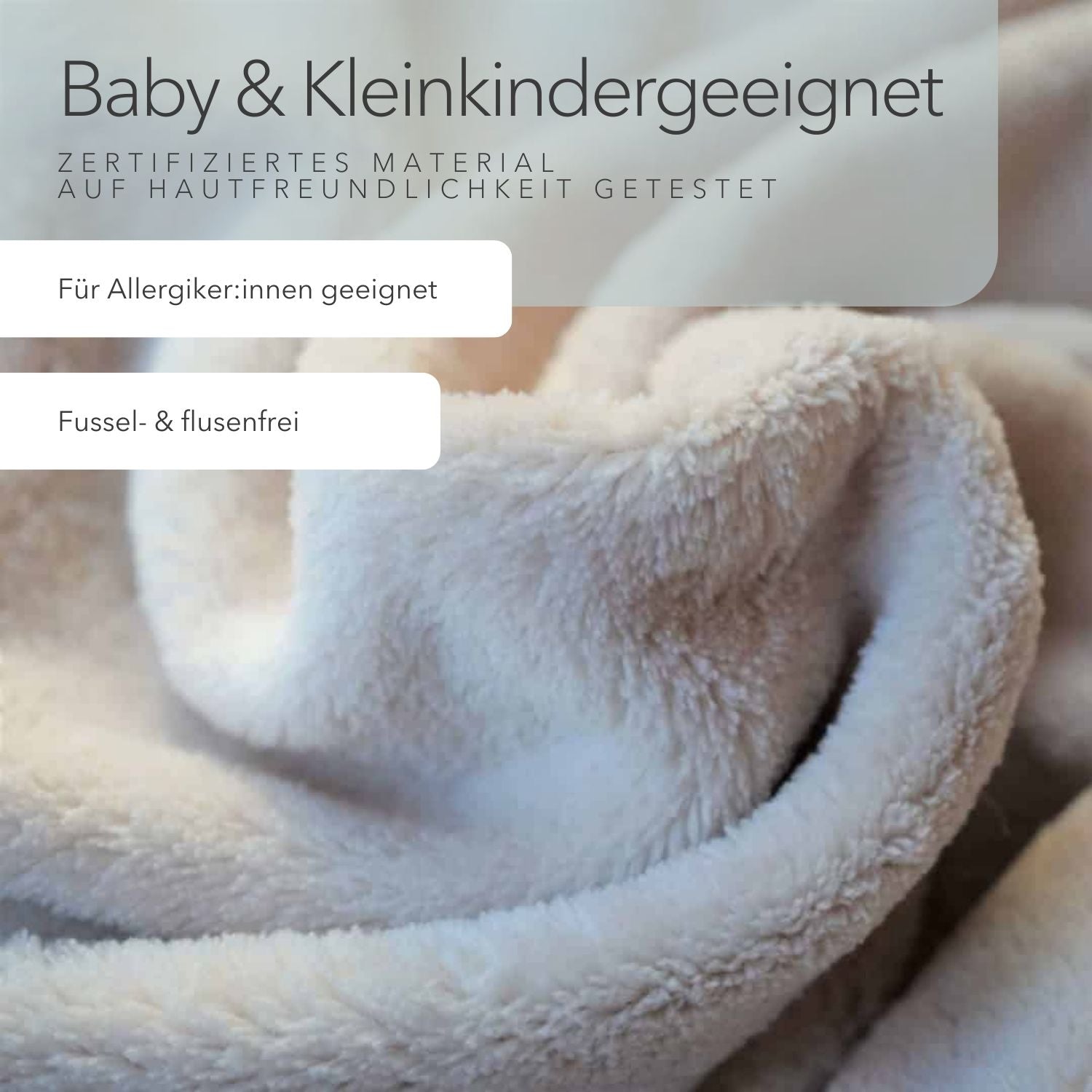 Kuscheldecke "Vollkommen" Mint · Sandweiß