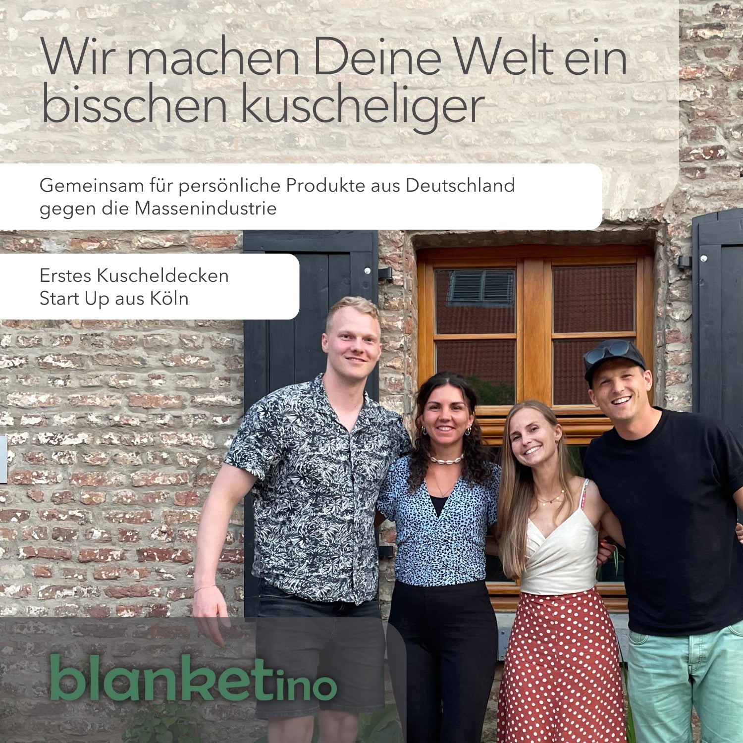 Kuscheldecke "Natur" • 210 x 140 cm • Creme • Sandweiß