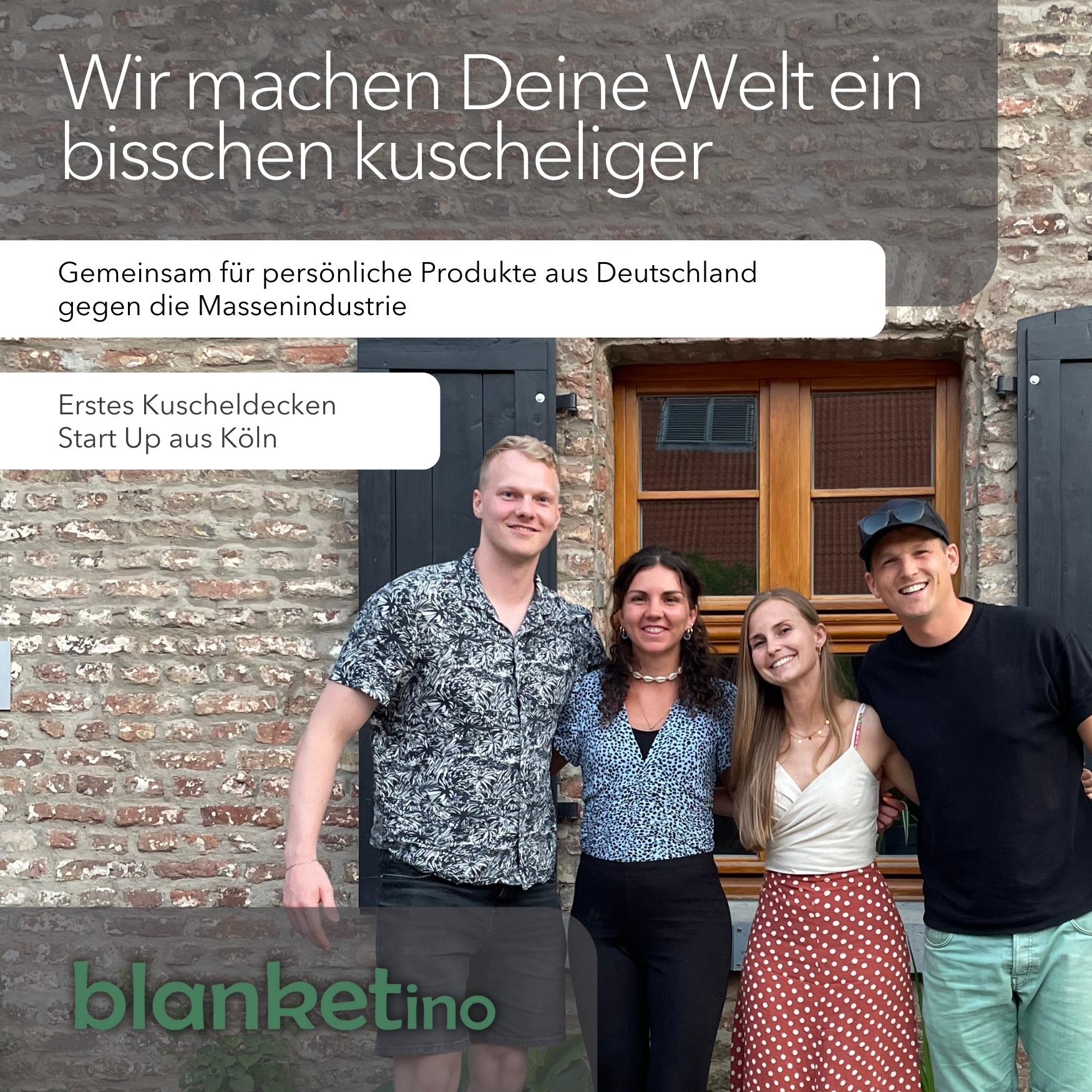 Kuscheldecke mit Baumwollstrick · Cognac·Beige