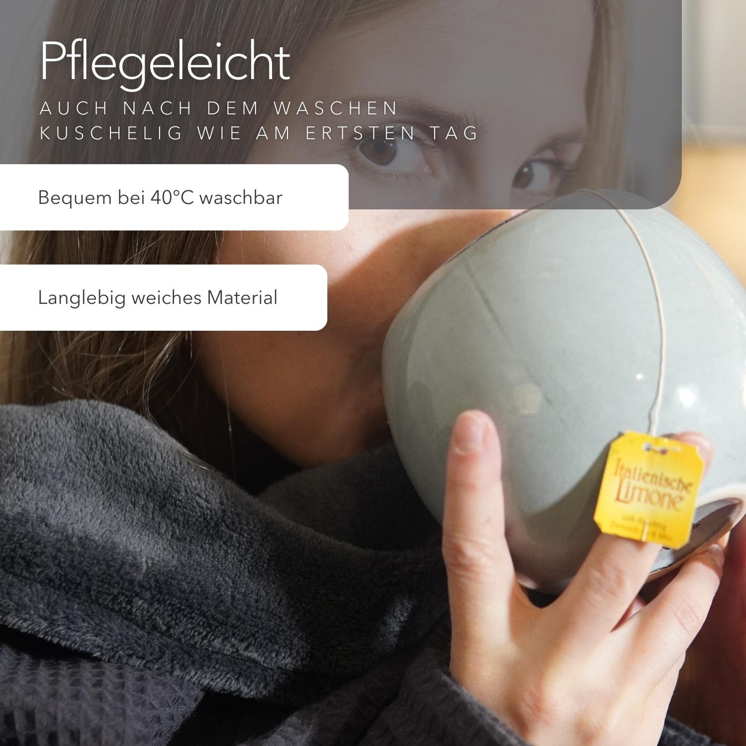 Kuscheldecke mit Ärmeln · Vollkommen · Vulkangrau