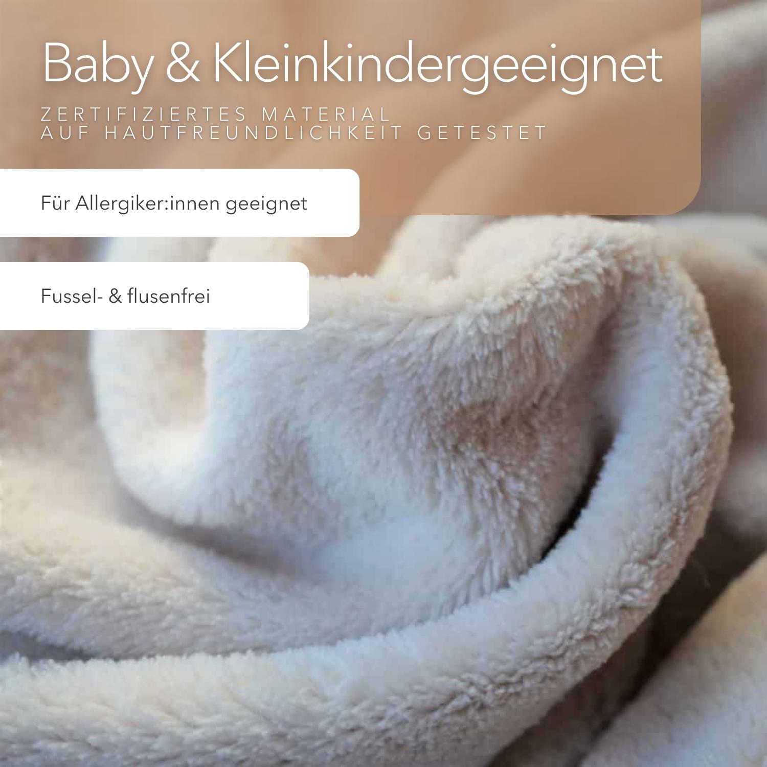 Kuscheldecke mit Ärmeln • Vollkommen • Kamel • Sandweiß