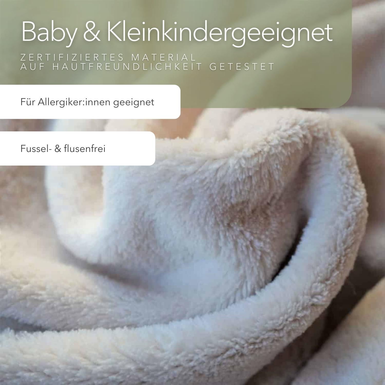 Kuscheldecke mit Ärmeln · Vollkommen · Oliv · Sandweiß