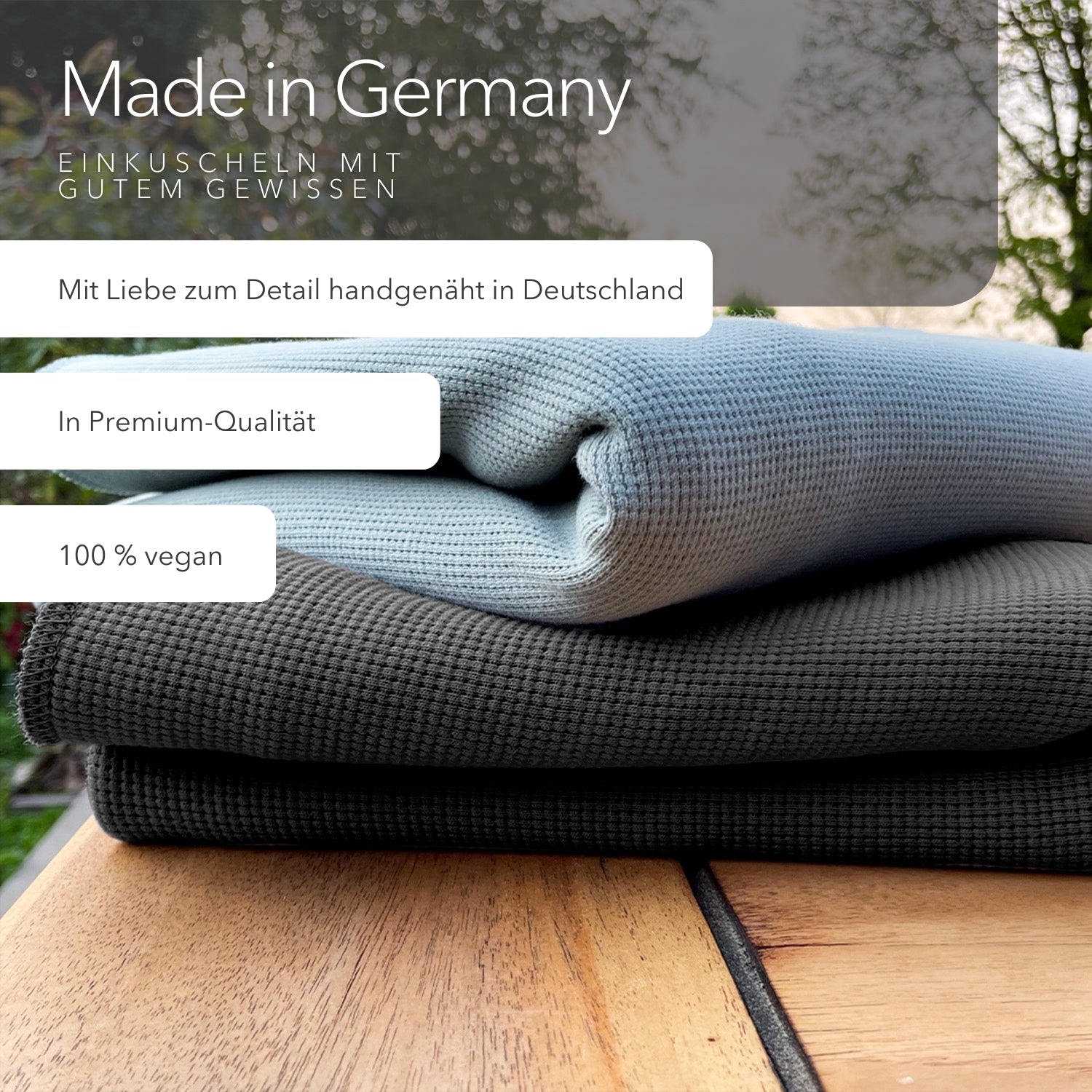 Leichte Baumwolldecke • 150 x 210 cm • Anthrazit