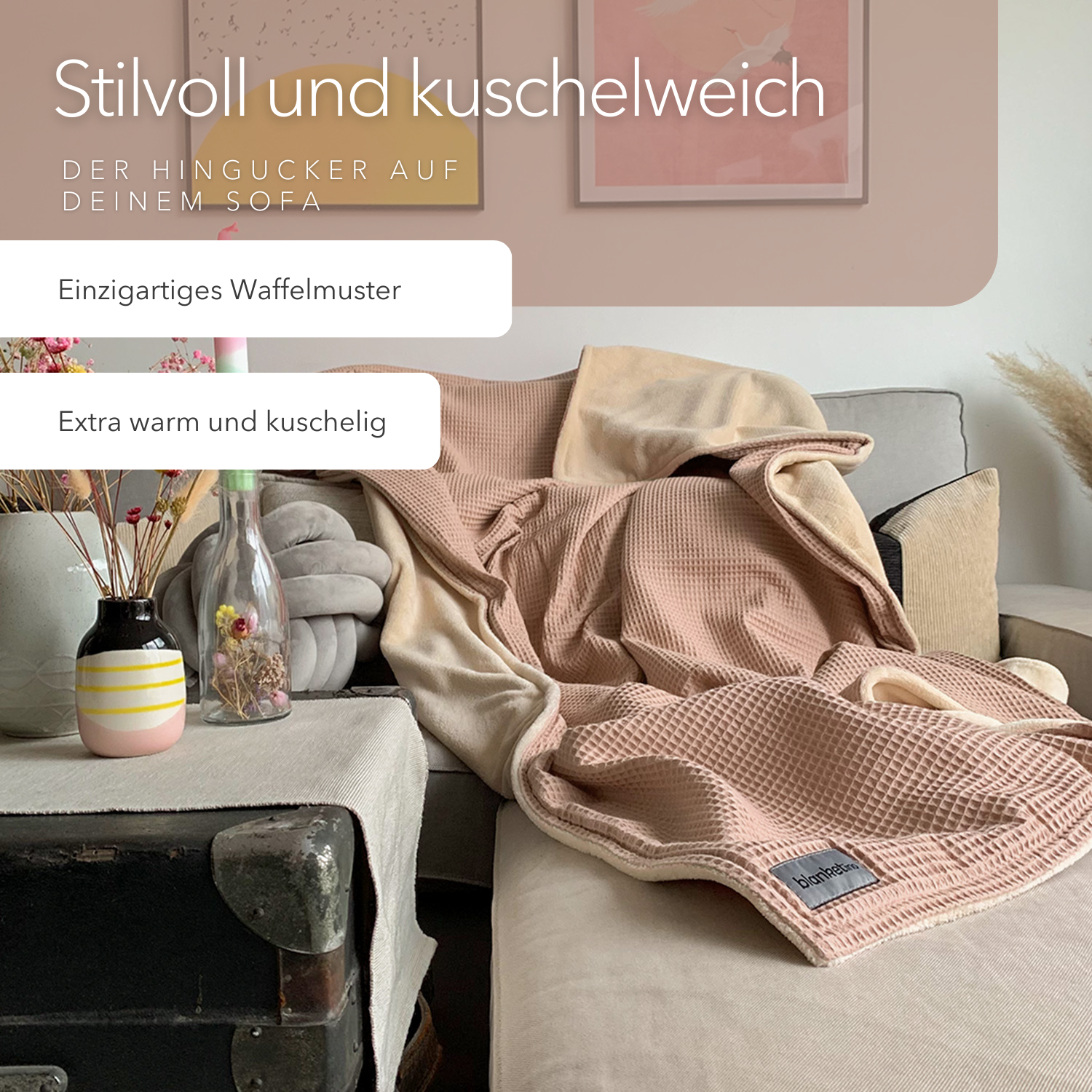 Kuscheldecke • Vollkommen • 210 x 145 cm • "Limited Edition" • Cremerosa