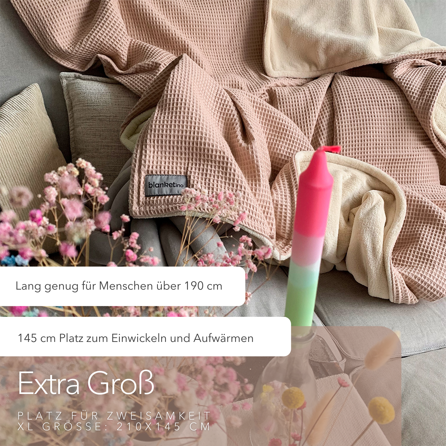 Kuscheldecke • Vollkommen • 210 x 145 cm • "Limited Edition" • Cremerosa