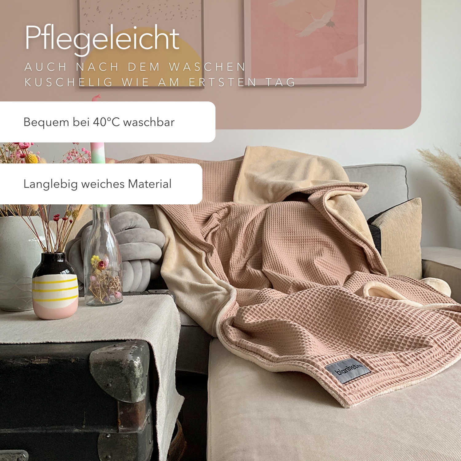 Kuscheldecke • Vollkommen • 210 x 145 cm • "Limited Edition" • Cremerosa