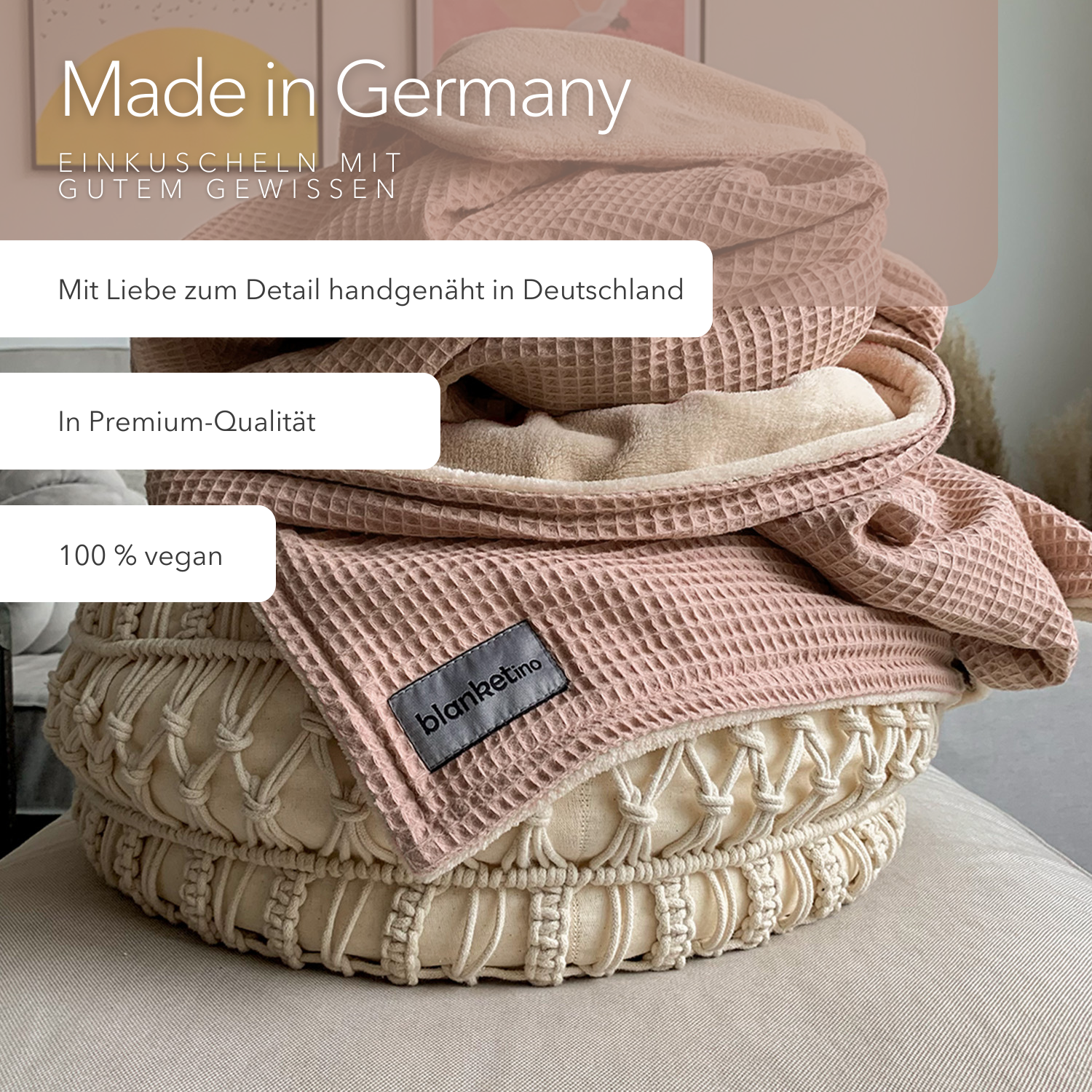 Kuscheldecke • Vollkommen • 210 x 145 cm • "Limited Edition" • Cremerosa