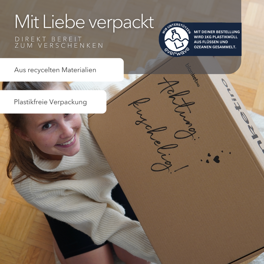 Leichte Baumwolldecke • 150 x 210 cm • Anthrazit