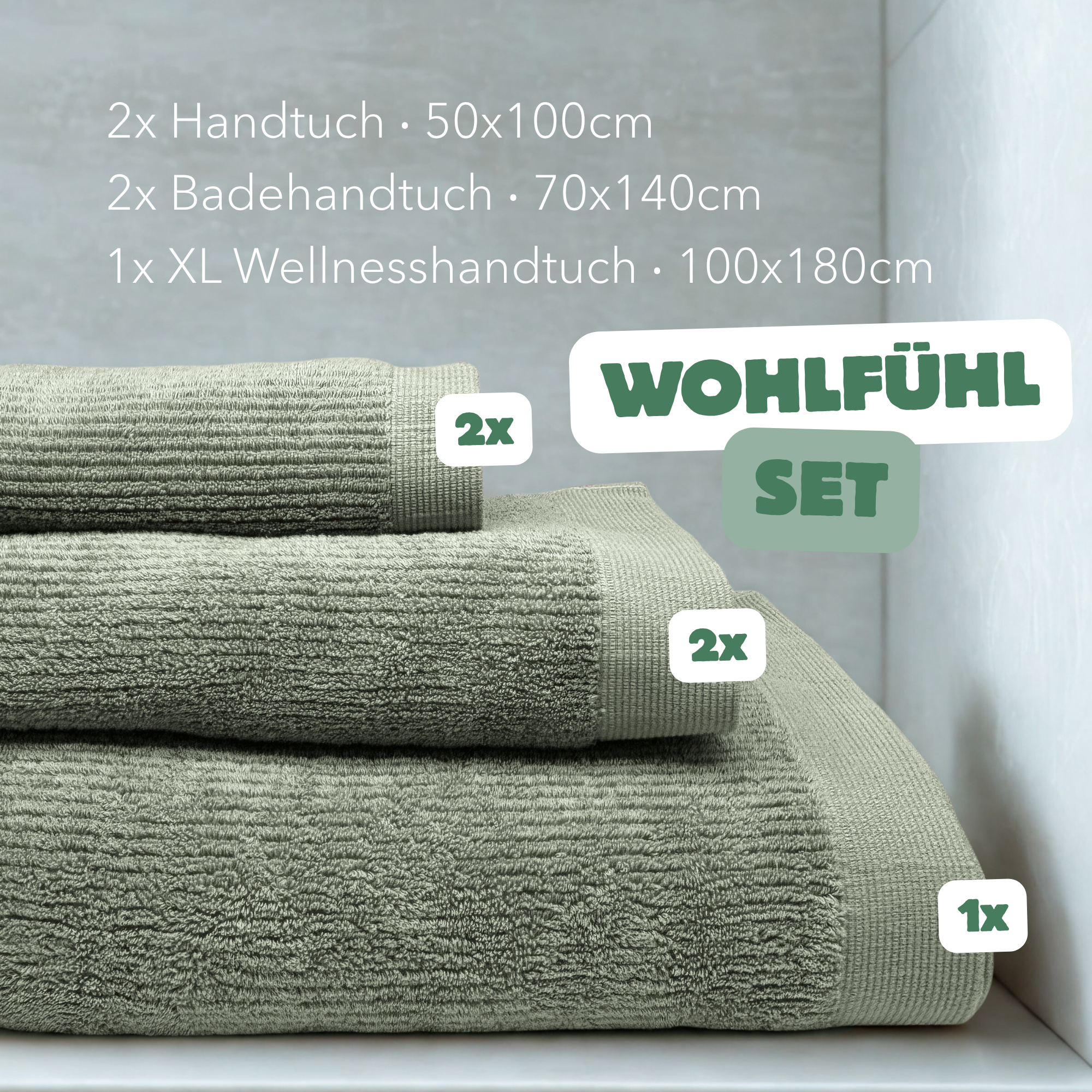 Kuschelige Handtücher im Wohlfühl-Set