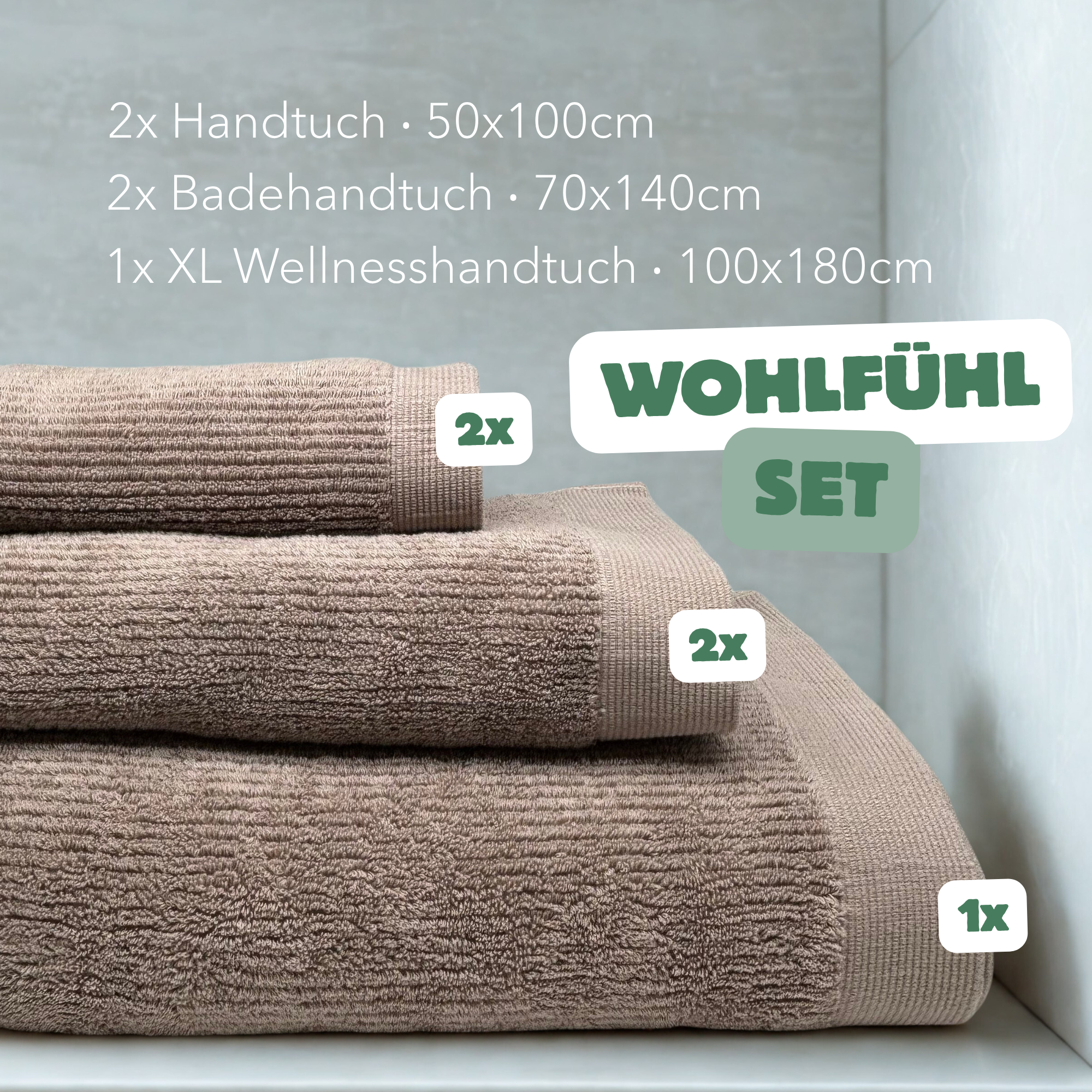 Kuschelige Handtücher im Wohlfühl-Set