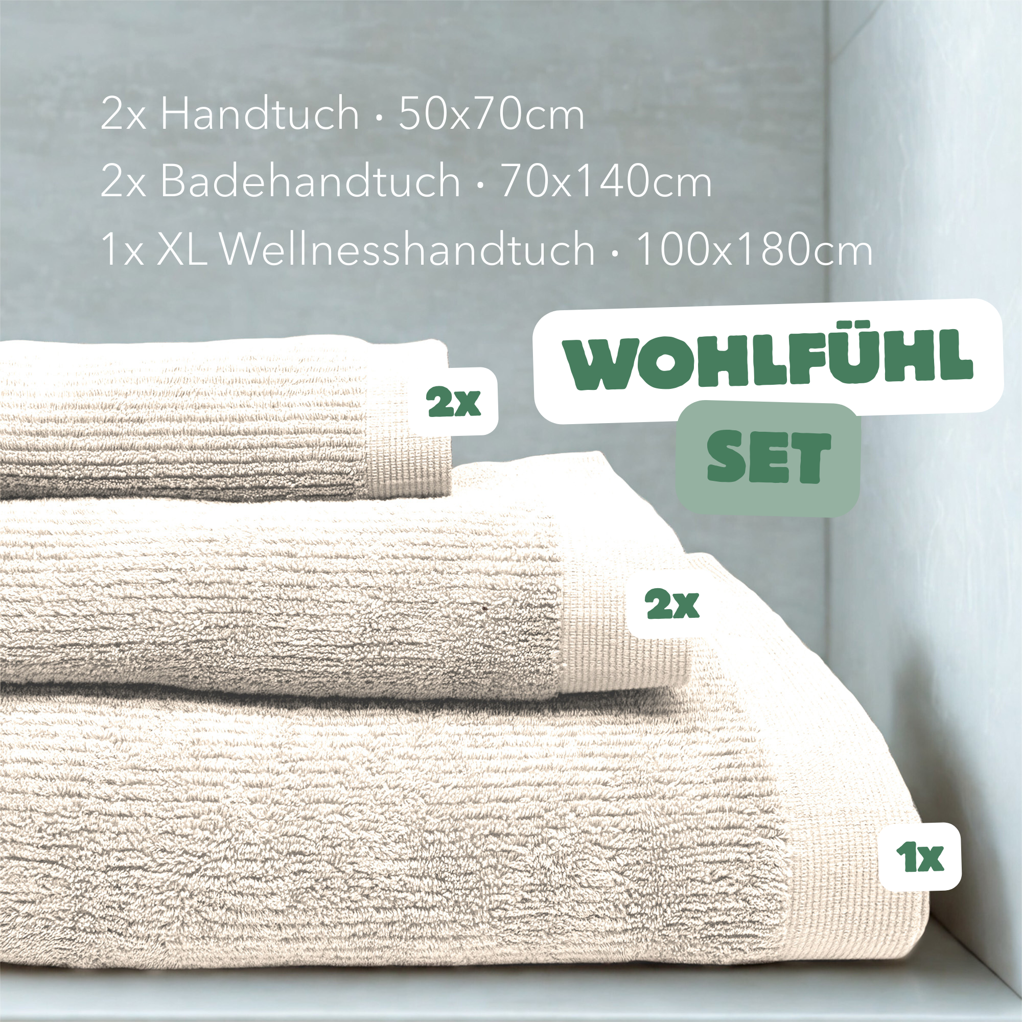 Kuschelige Handtücher im Wohlfühl-Set