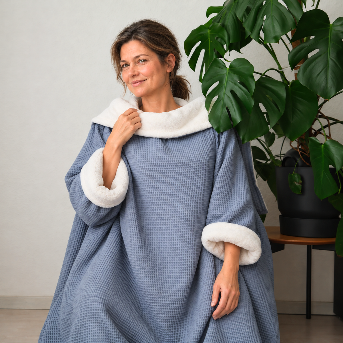 Kuscheldecke mit Ärmeln · Vollkommen · Wolkenblau