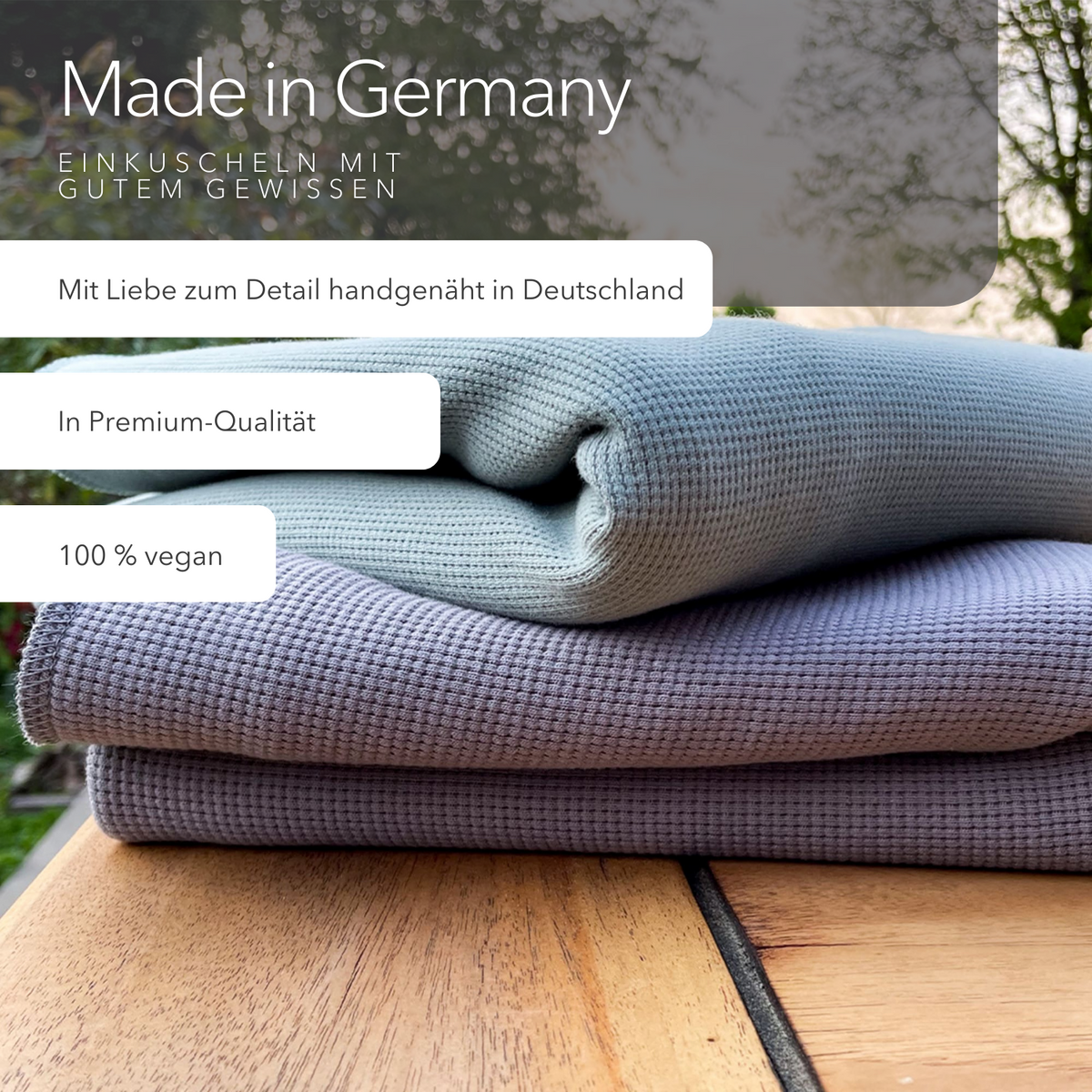 Leichte Baumwolldecke • 150 x 210 cm • Taupe-Grau – Produktansicht