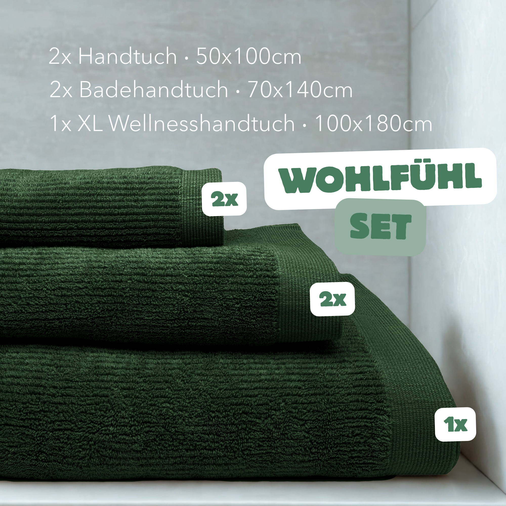 Kuschelige Handtücher im Wohlfühl-Set
